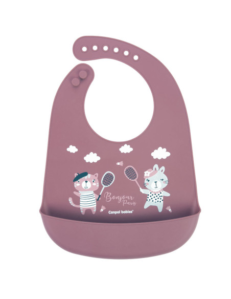 Силиконов лигавник с джоб BONJOUR PARIS