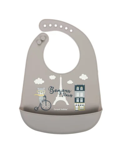 Силиконов лигавник с джоб BONJOUR PARIS