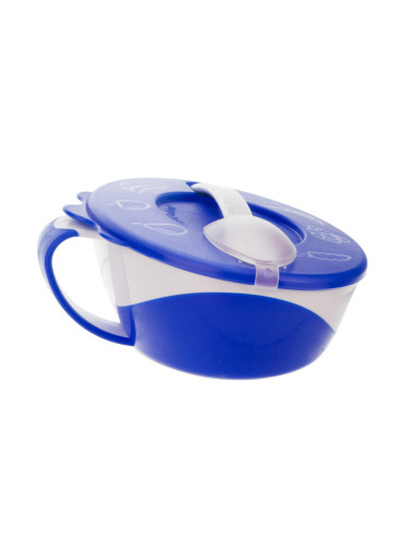 Купа за хранене с капаче и лъжица,  Little Cow...