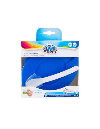 Купа за хранене с капаче и лъжица,  Little Cow...