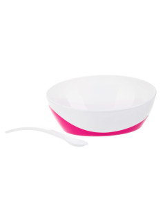 Купа за хранене с капаче и лъжица,  Little Cow 350 мл 9м+