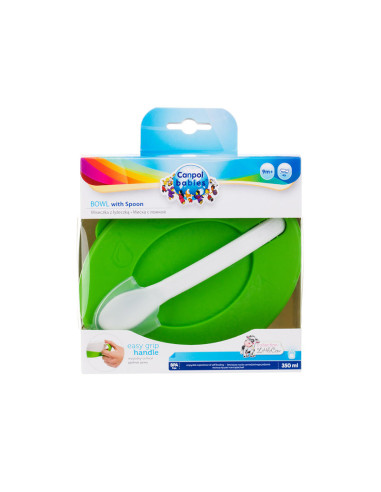 Купа за хранене с капаче и лъжица,  Little Cow...