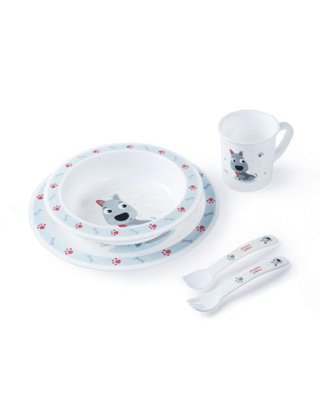 Пластмасов комплект за хранене,  Happy Animals