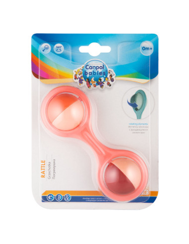 Дрънкалка с въртящи се топчета BARBELL