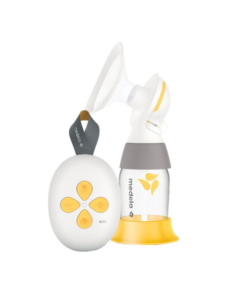 Електрическа помпа за кърма Medela Solo+ Двуфазна, с шише и фуния