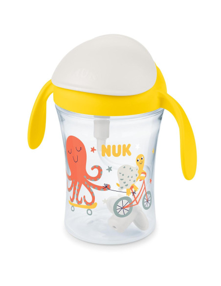 Чаша MOTION CUP 230мл., със слмка, жълта, 8+ мес.