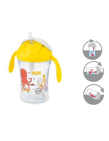 Чаша MOTION CUP 230мл., със слмка, жълта, 8+ мес.