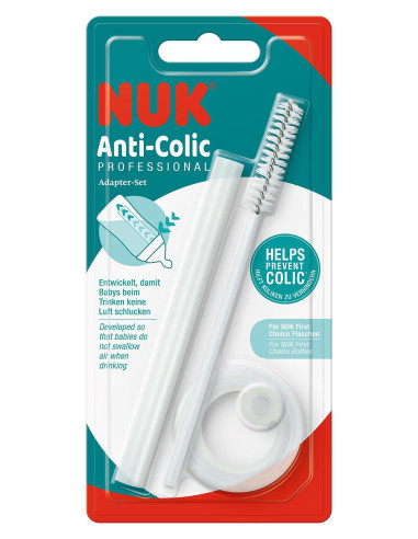 NUK First Choice Резервна тръбичка + четка + адаптор за Anti-Colic