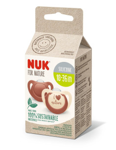 NUK for NATURE биберон залъгалка силикон 18-36 мес. 2бр.... 2