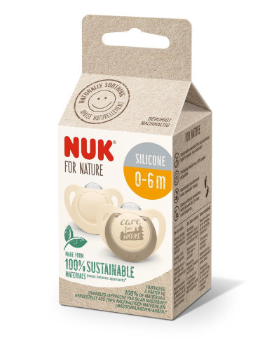 NUK for NATURE биберон залъгалка силикон 0-6...