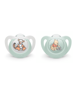 NUK биберон залъгалка силикон 6-18 мес. 2 бр. МЕЧО ПУХ +...