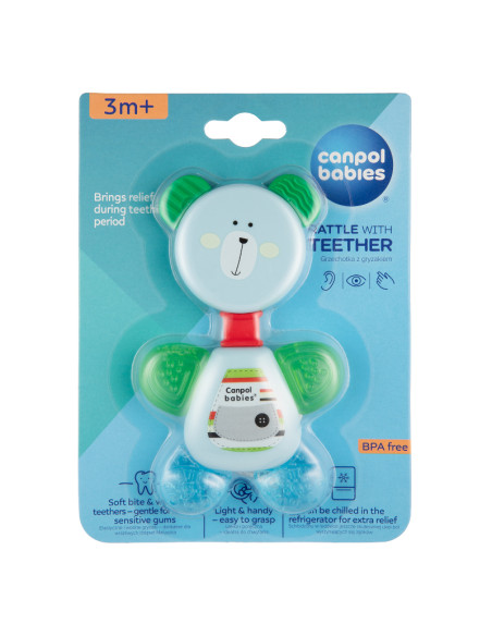 Дрънкалка с водна чесалка Bear