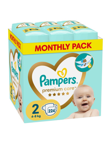 PAMPERS Premium Care Размер 2, пелени, MSB, 224бр.