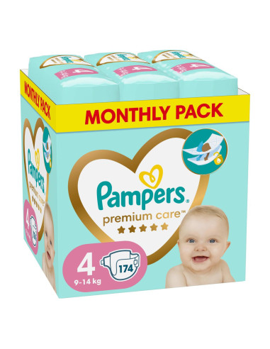 PAMPERS Premium Care Размер 4, пелени, MSB, 174бр.