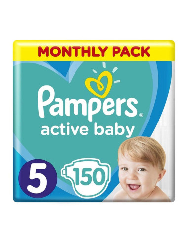 PAMPERS Active Baby Размер 5, пелени, Джуниър MSB, 150бр.