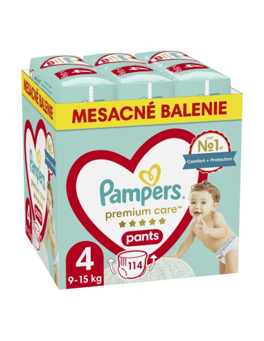 PAMPERS Premium Care Размер 4, гащички, MSB, 114бр.