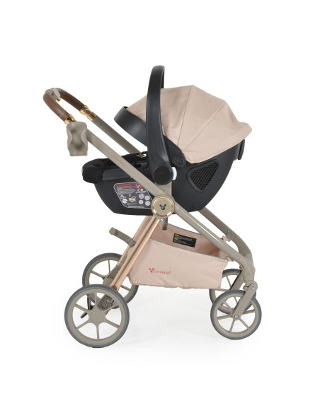 Комбинирана количка 3 в 1 Unique Macadamia-Beige