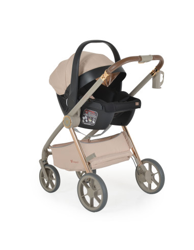 Комбинирана количка 3 в 1 Unique Macadamia-Beige