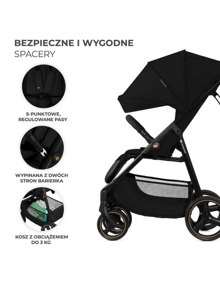 Kinderkraft TRIG 3 бебешка количка ONYX BLACK