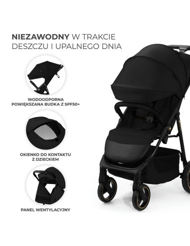 Kinderkraft TRIG 3 бебешка количка ONYX BLACK