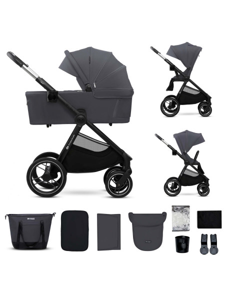 KinderKraft бебешка количка 2в1 NEA 2.0 DEEP GREY