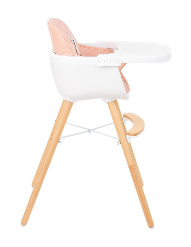 Стол за хранене 2в1 Woody Pink