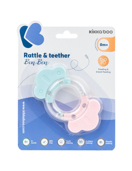 Дрънкалка и чесалка Bonbon Pink