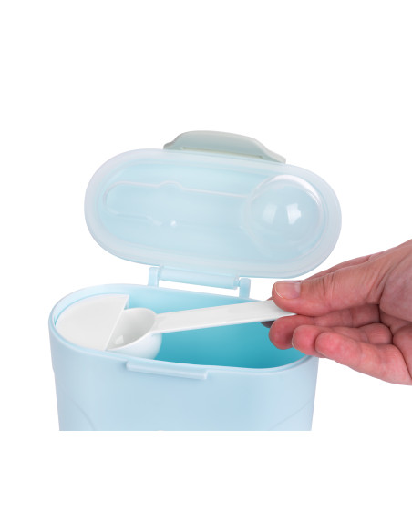 Кутия за съхранение на сухо мляко с лъжичка 160гр. Blue
