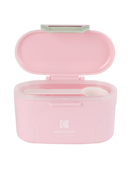 Кутия за съхранение на сухо мляко с лъжичка 130гр. Pink