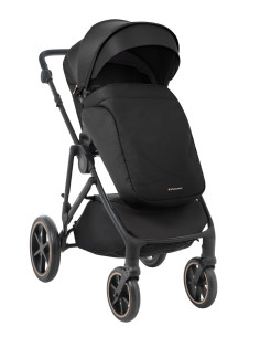 Комбинирана количка 2в1 с кош за новородено Thea Black 2024 2