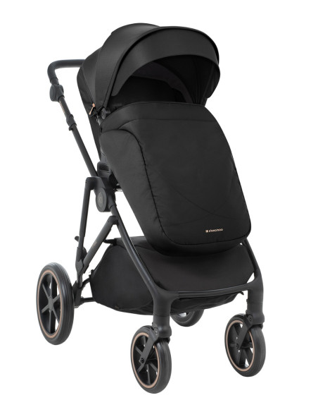 Комбинирана количка 2в1 с кош за новородено Thea Black 2024