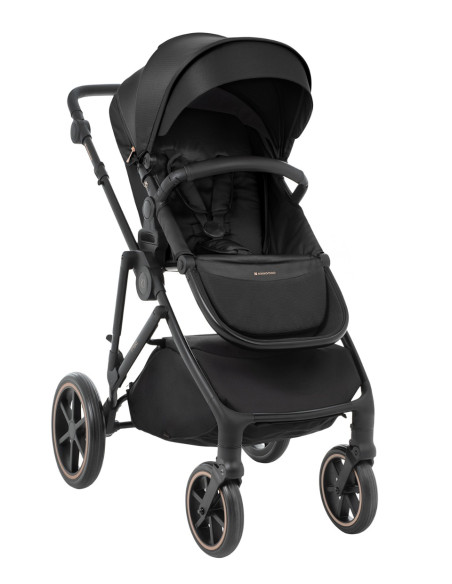 Комбинирана количка 2в1 с кош за новородено Thea Black 2024