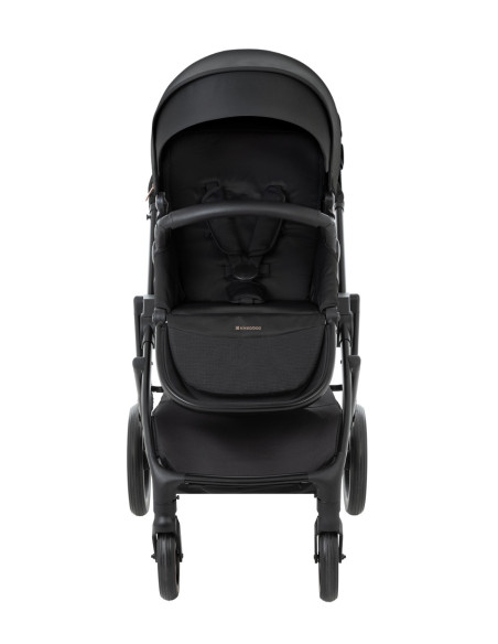 Комбинирана количка 2в1 с кош за новородено Thea Black 2024