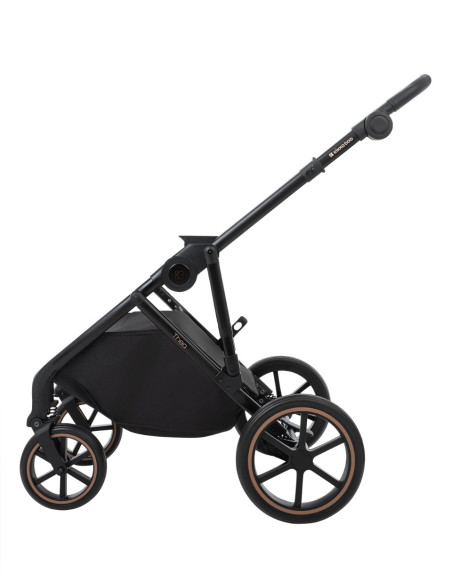 Комбинирана количка 2в1 с кош за новородено Thea Black 2024