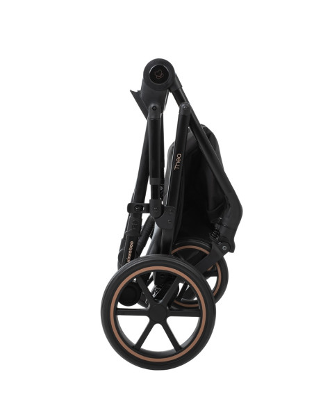 Комбинирана количка 2в1 с кош за новородено Thea Black 2024