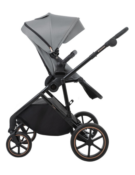 Комбинирана количка 2в1 с кош за новородено Thea Grey 2024