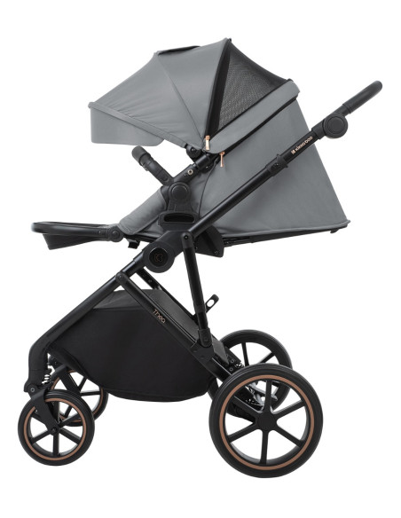 Комбинирана количка 2в1 с кош за новородено Thea Grey 2024