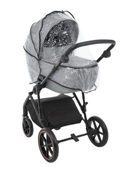 Комбинирана количка 2в1 с кош за новородено Thea Grey 2024