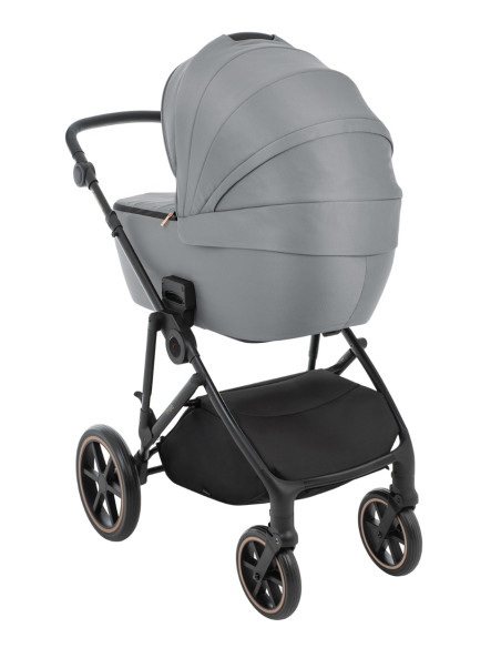 Комбинирана количка 2в1 с кош за новородено Thea Grey 2024