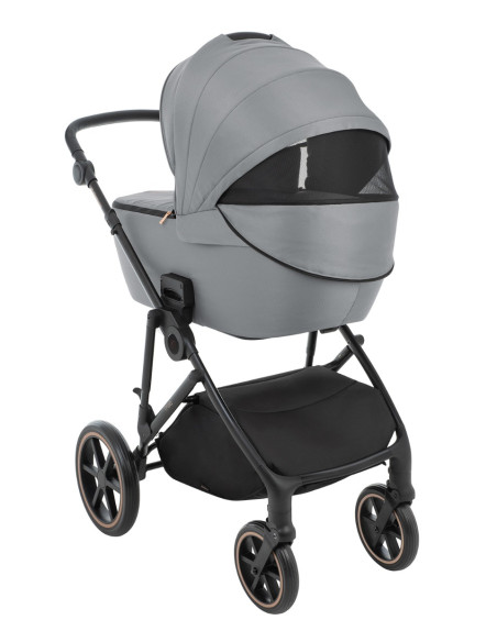 Комбинирана количка 2в1 с кош за новородено Thea Grey 2024