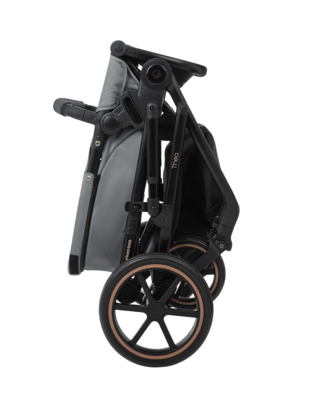 Комбинирана количка 2в1 с кош за новородено Thea Grey 2024