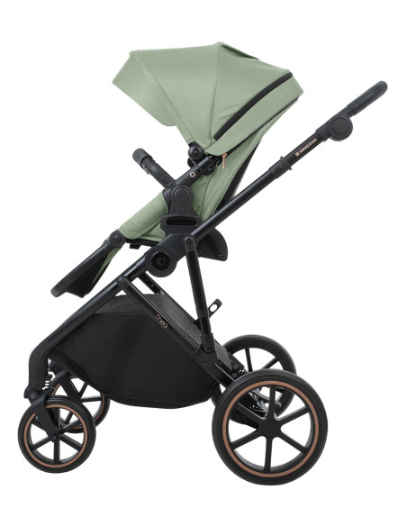 Комбинирана количка 2в1 с кош за новородено Thea Army Green 2024