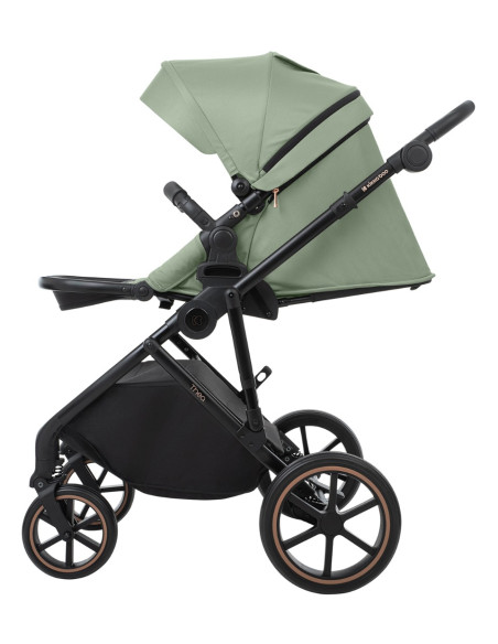 Комбинирана количка 2в1 с кош за новородено Thea Army Green 2024