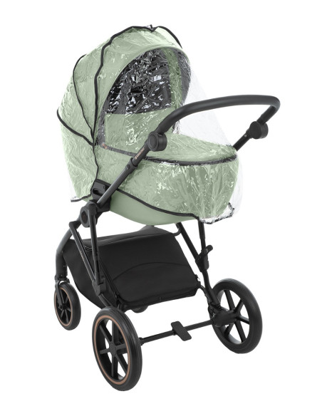 Комбинирана количка 2в1 с кош за новородено Thea Army Green 2024