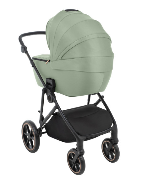 Комбинирана количка 2в1 с кош за новородено Thea Army Green 2024