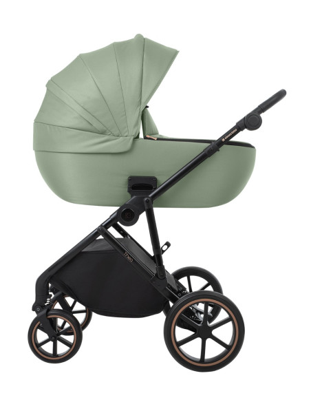 Комбинирана количка 2в1 с кош за новородено Thea Army Green 2024