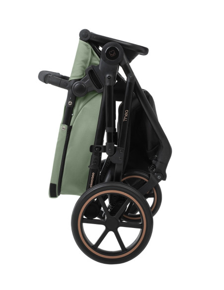 Комбинирана количка 2в1 с кош за новородено Thea Army Green 2024