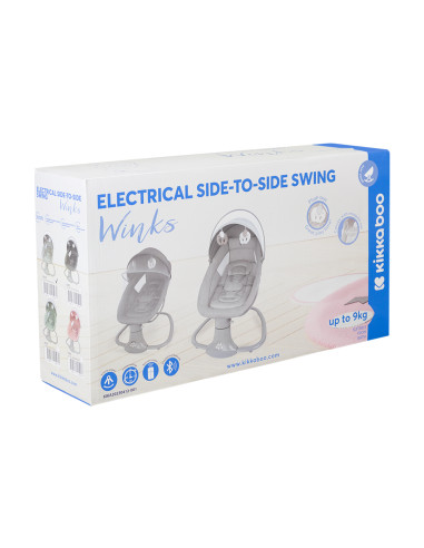 Електрическа люлка Winks Grey 2024