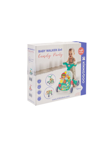 Играчка за прохождане 2в1 Candy Party Mint