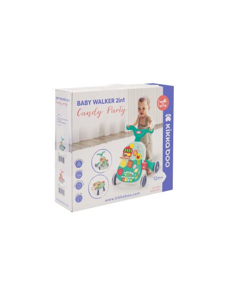 Играчка за прохождане 2в1 Candy Party Mint